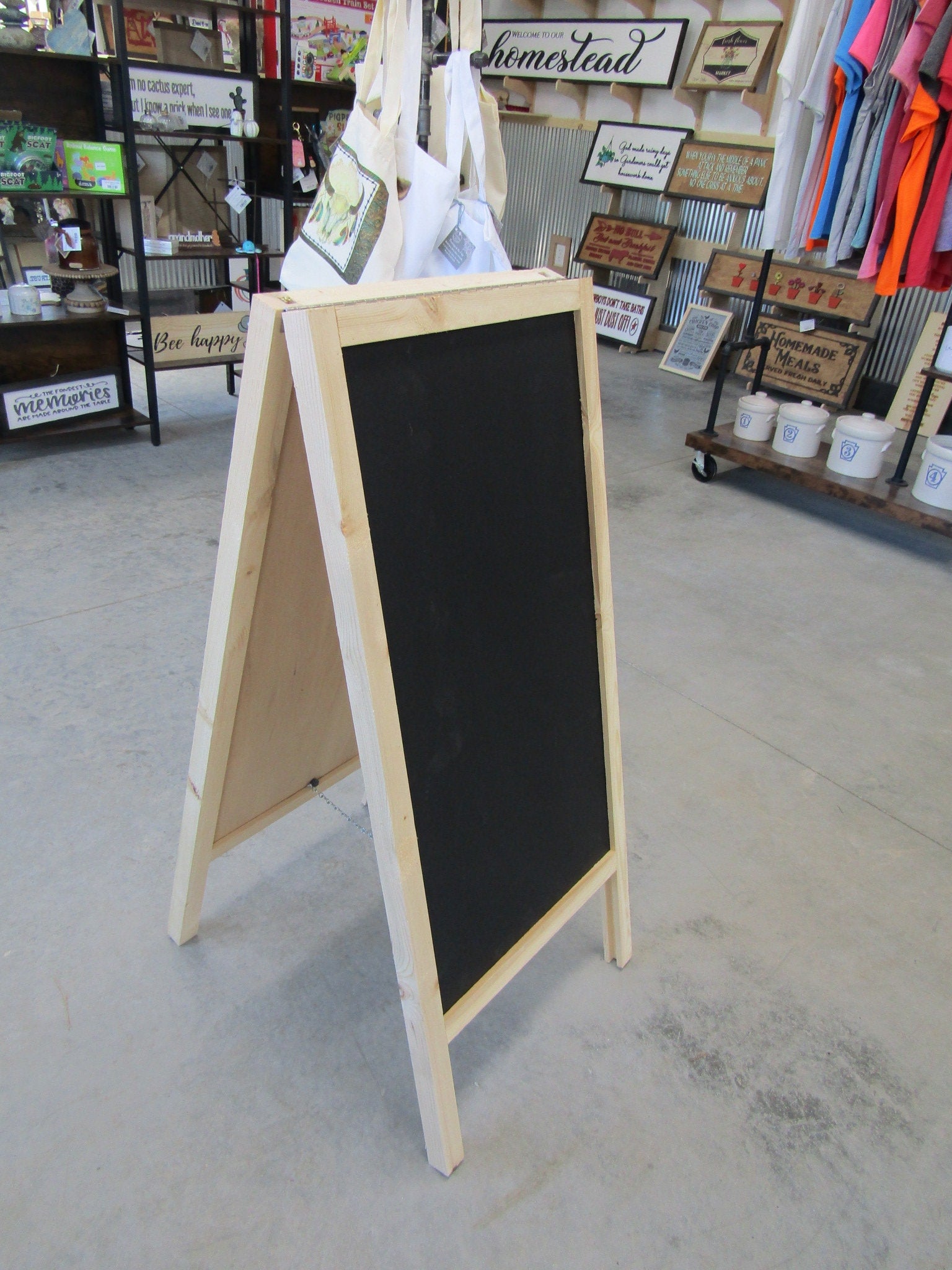 Chalk Board Daily Specials Sidewalk Sandwich Board A Frame Folding Aff –  Footsteps in the Past