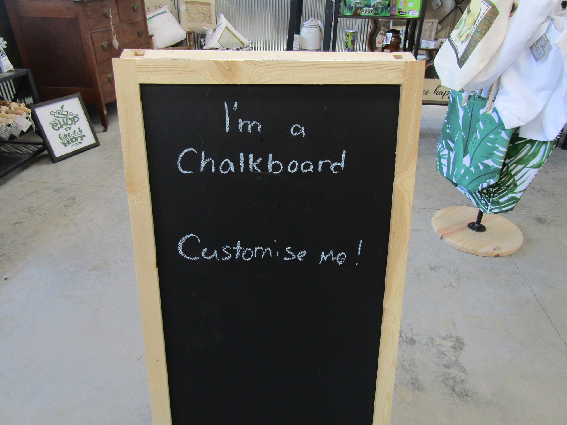 Chalk Board Daily Specials Sidewalk Sandwich Board A Frame Folding Aff –  Footsteps in the Past