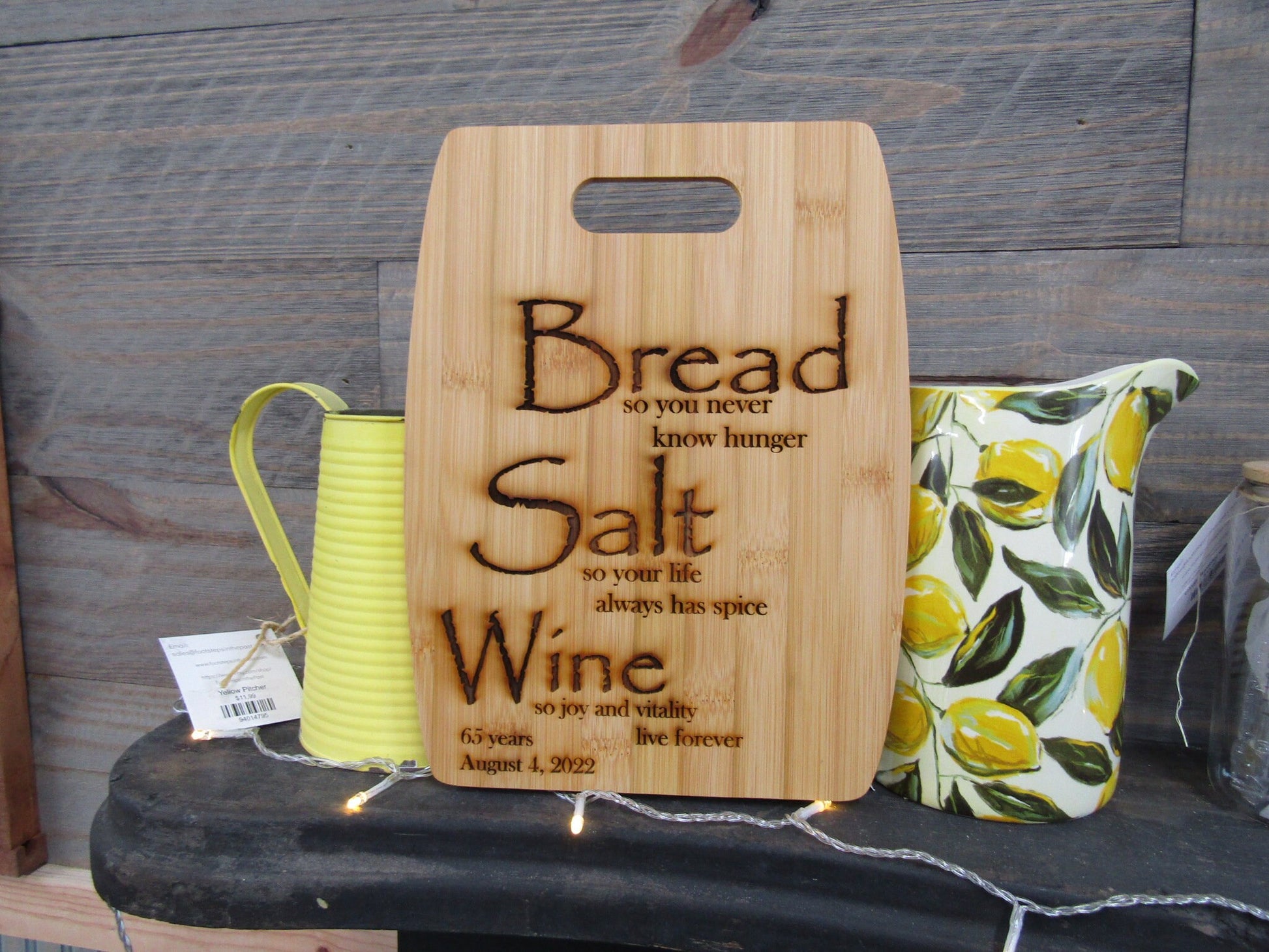 Personalize your own Bamboo Wood Cutting Board