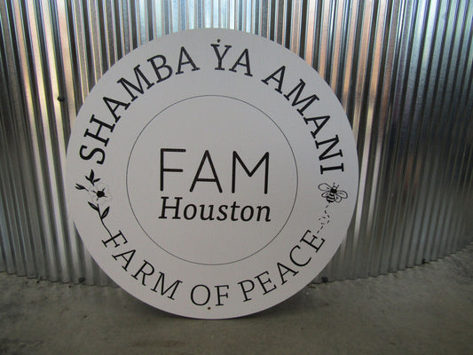 Custom Wooden Sign Farm Grown Peace Church Sign Homegrown Rooted Urban Harvest Printed On Wood Your Logo Personalized Commerical Signage