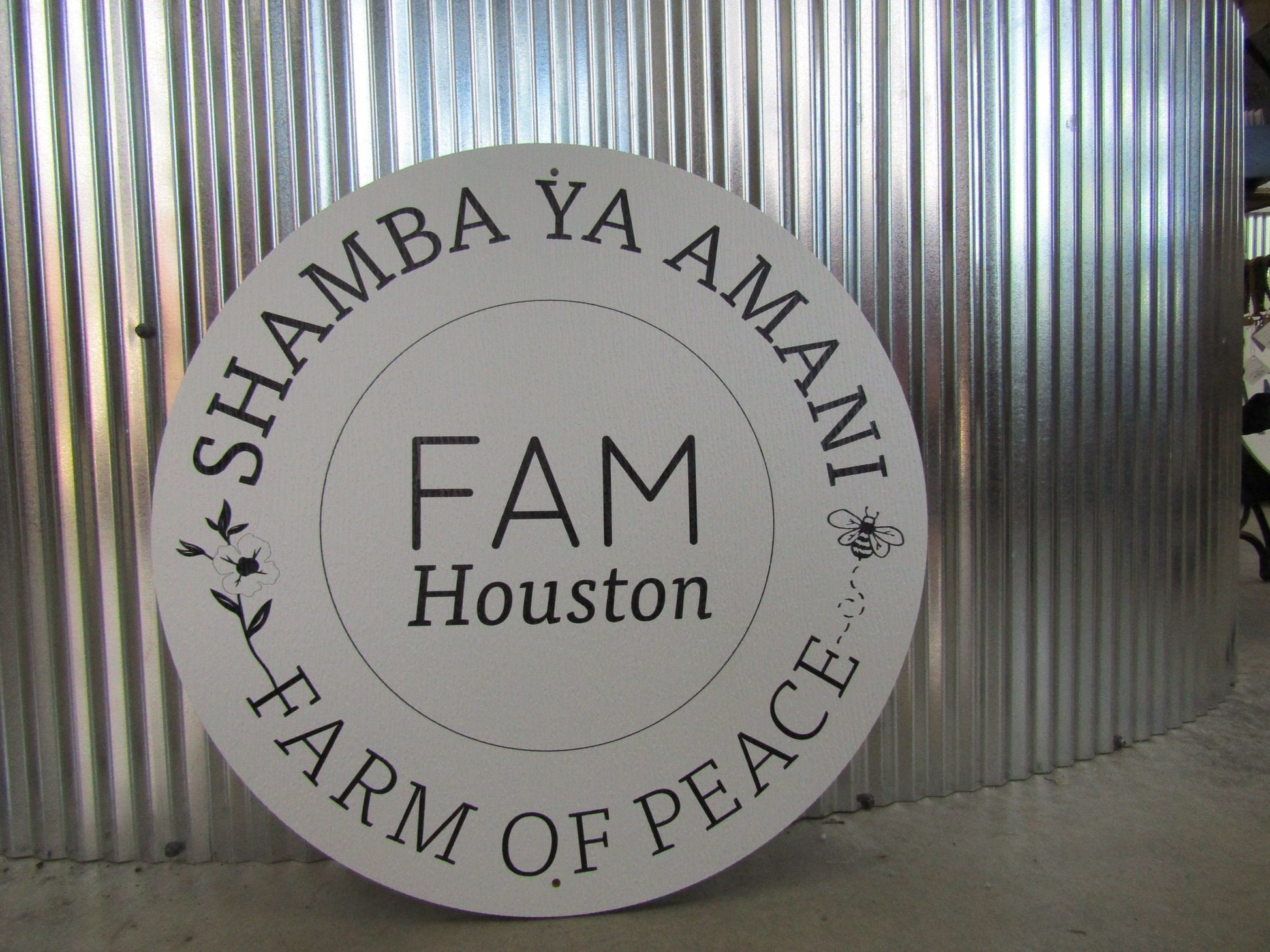 Custom Wooden Sign Farm Grown Peace Church Sign Homegrown Rooted Urban Harvest Printed On Wood Your Logo Personalized Commerical Signage