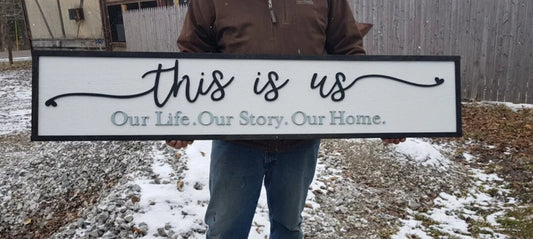 Custom This is Us Sign for Khoady