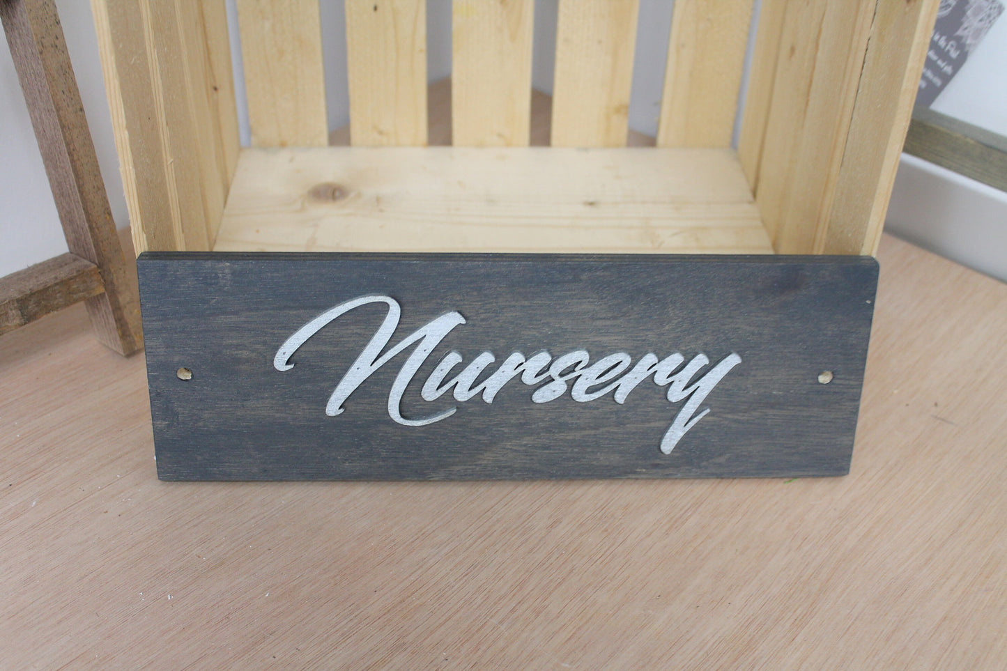 Church School Nursery Business Sign Unframed Commerical Signage 3D Raised Letters Church Wooden Sign Customizable Matching Direction