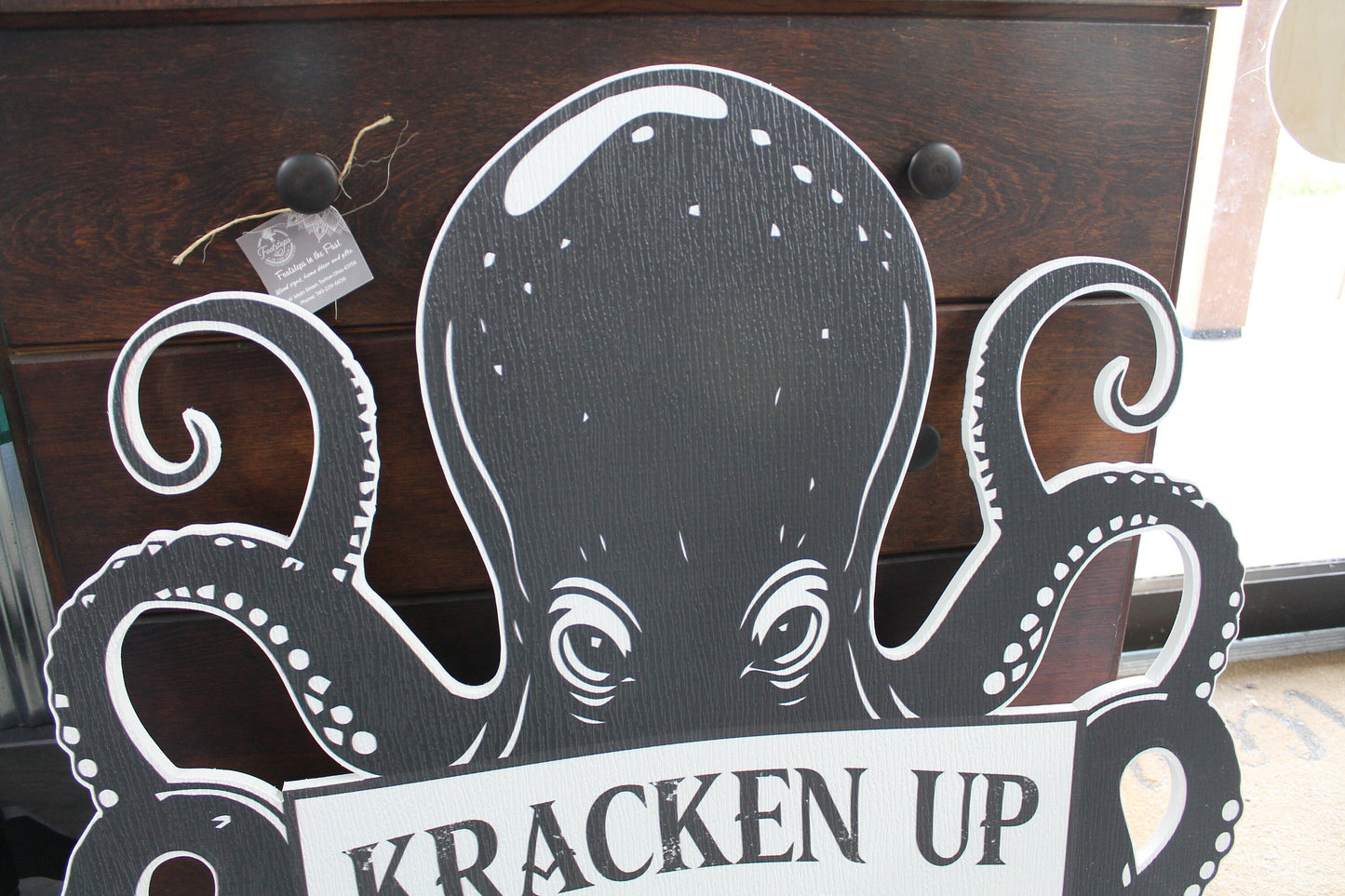 Kracken Octopus Squid PVC Contoured Sealife Nautical Sail Boat Boater Life Sign Sailor Ocean Beach Restaurant Speakeasy Deep Sea
