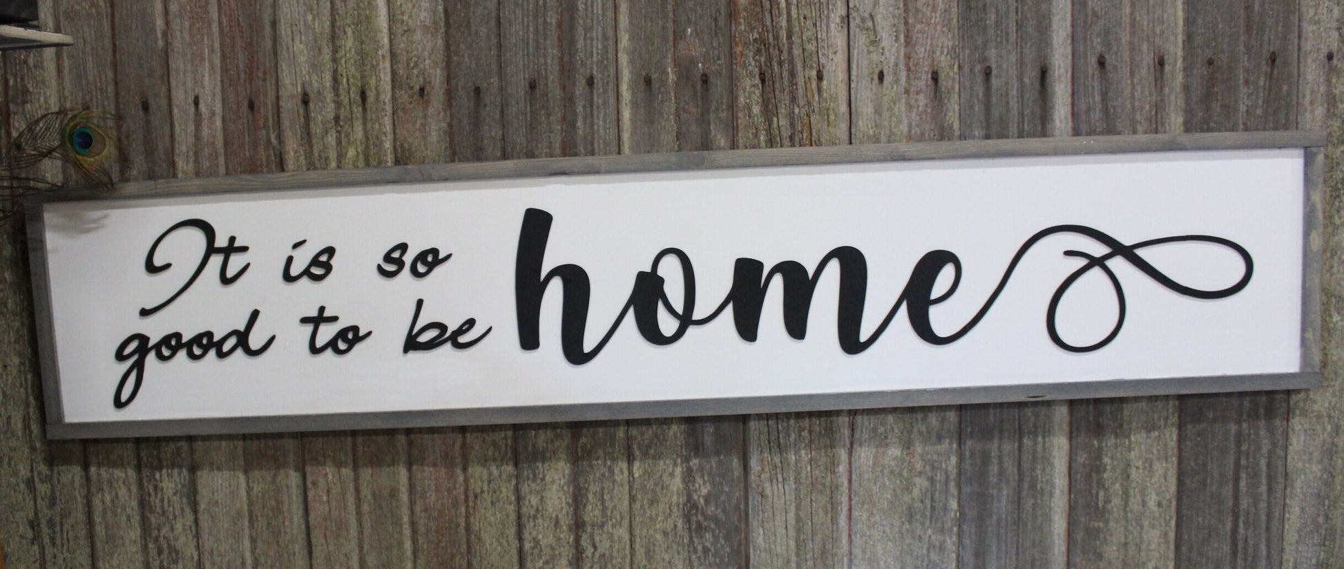 It Is Good To Be Home, Large Custom Sign, Over-sized Rustic, Wood, Laser Cut Out, Raised Letters, Extra Large, Sign, Couch Sign, Fireplace