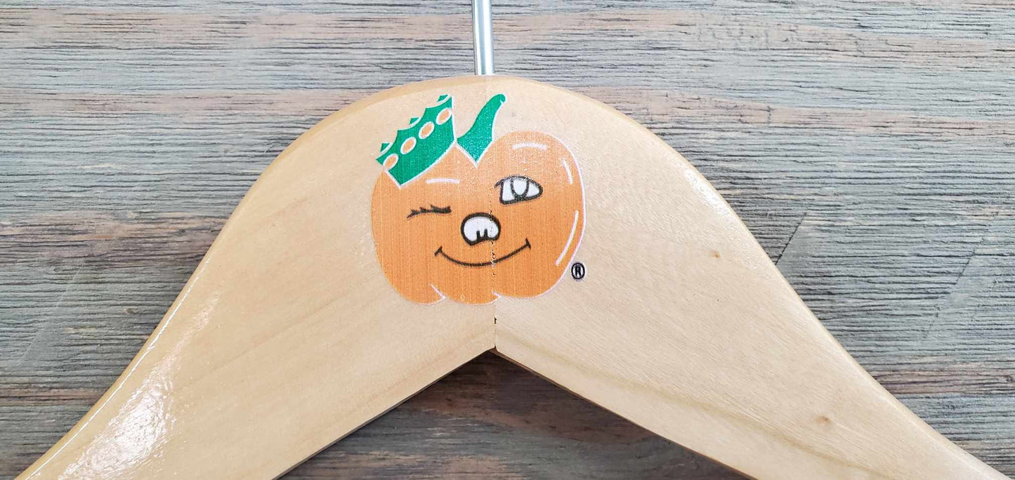 Winky Circleville Pumpkin Show Hometown Smalltown Mascot Ohio Made Uvprinted Color Hanger Wooden