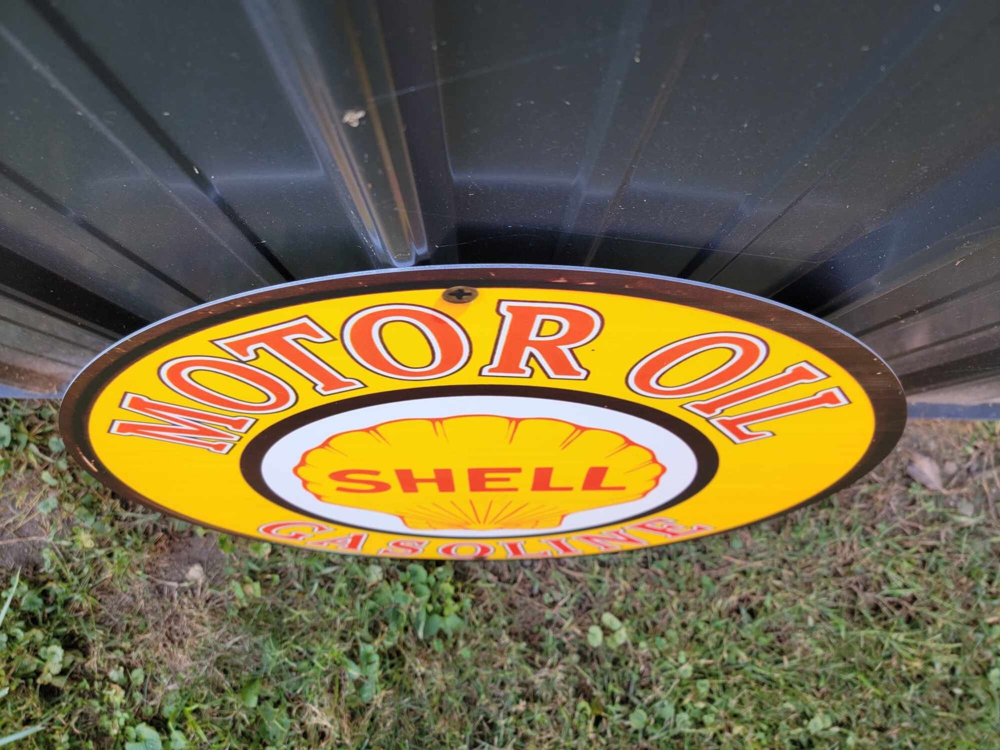 Shell Gas Station Recreated Reproduction Man Cave Garage Sign For Him Giftable Aluminum Sign Printed Memorabilia Classic Petrolina Petroleum