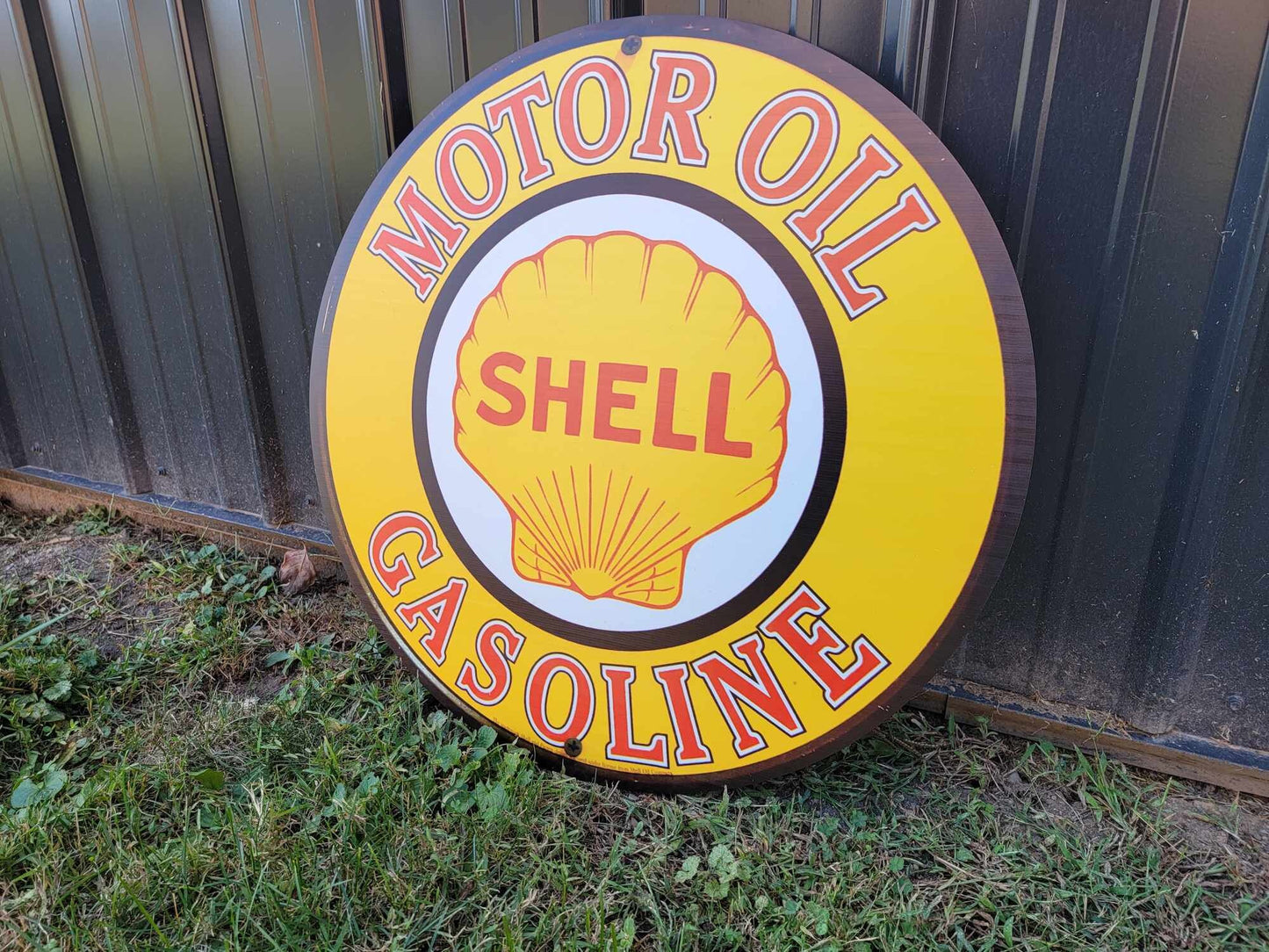 Shell Gas Station Recreated Reproduction Man Cave Garage Sign For Him Giftable Aluminum Sign Printed Memorabilia Classic Petrolina Petroleum