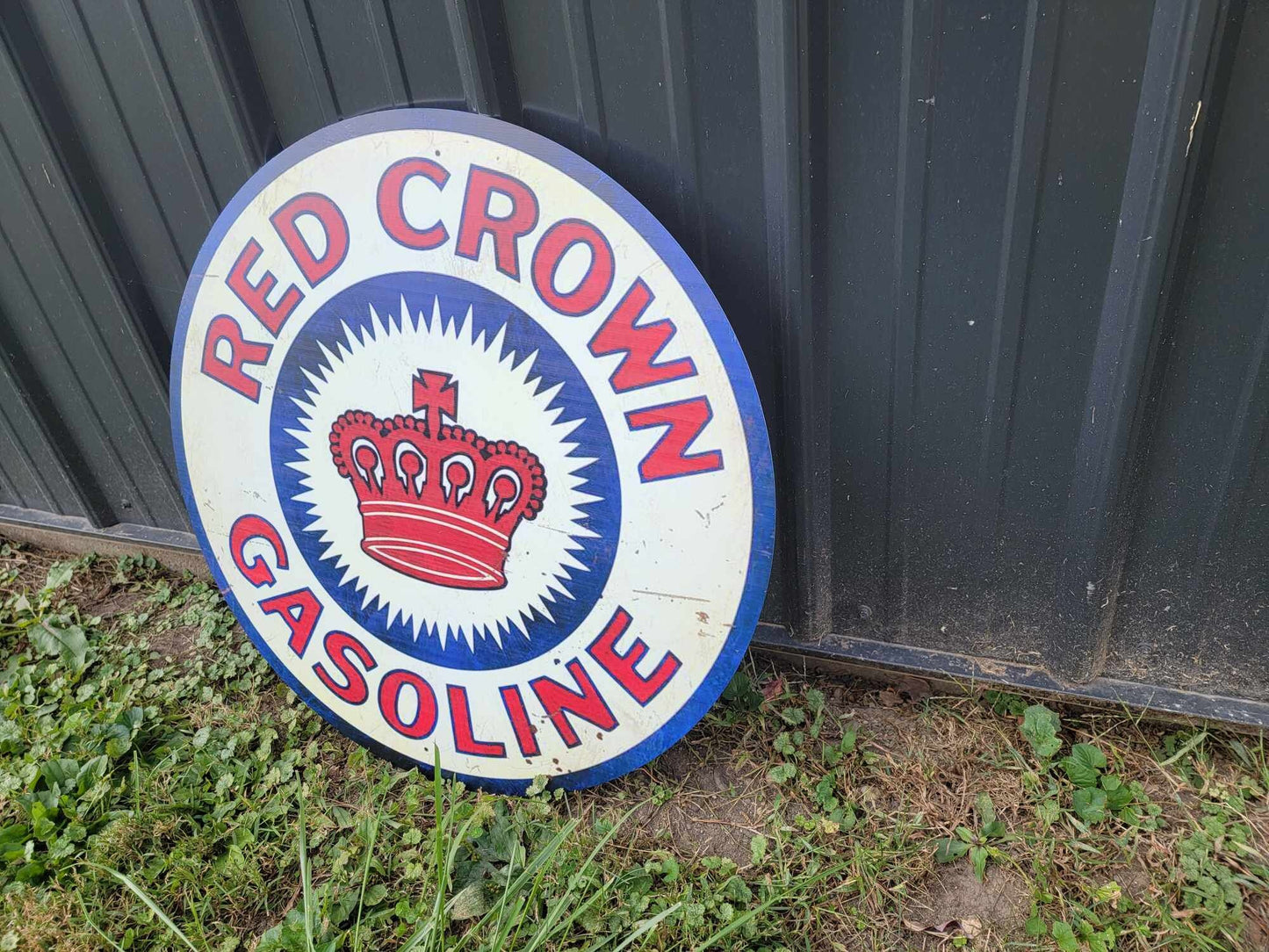 Red Crown Oil Gas Station Reproduction Classic Man Cave Garage Sign For Him Giftable Aluminum Sign Printed Memorabilia Petrolina Petroleum