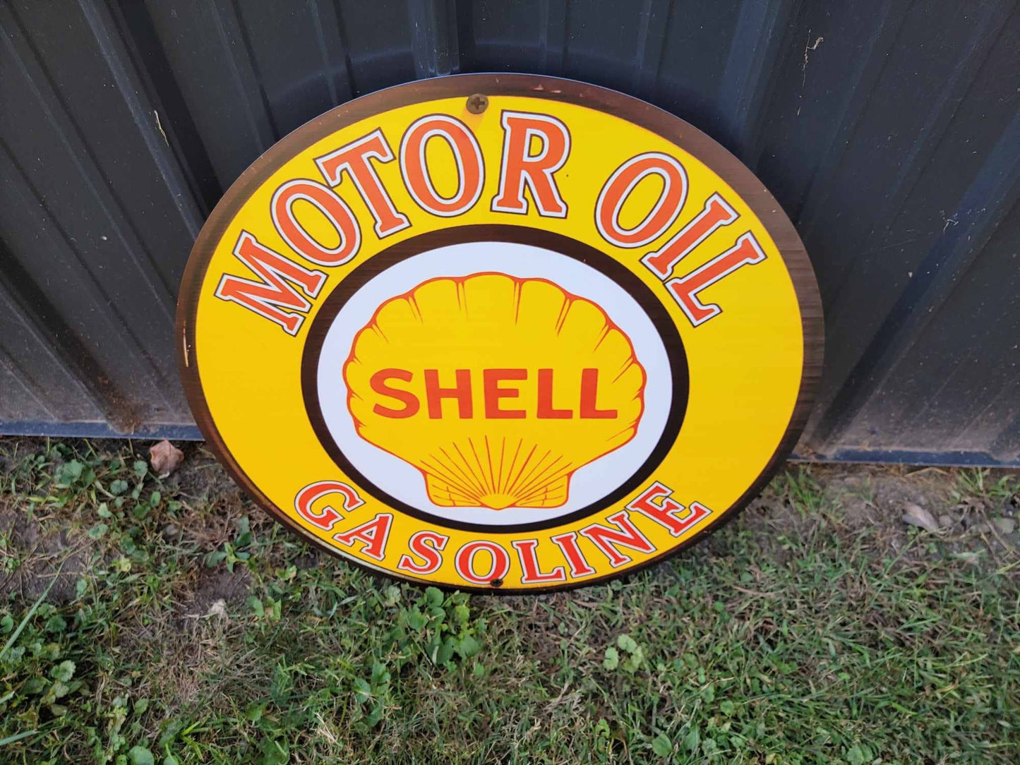 Shell Gas Station Recreated Reproduction Man Cave Garage Sign For Him Giftable Aluminum Sign Printed Memorabilia Classic Petrolina Petroleum