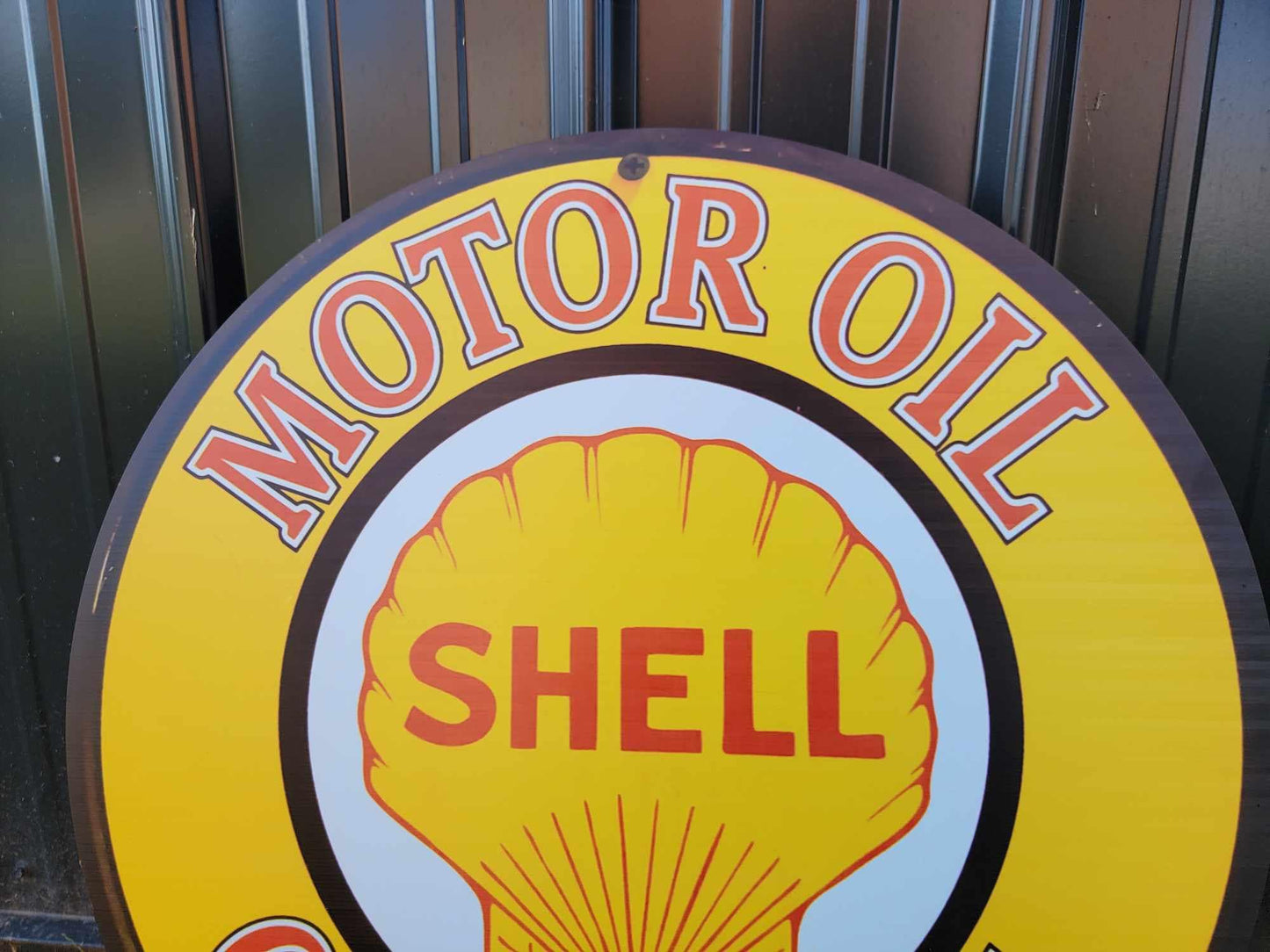 Shell Gas Station Recreated Reproduction Man Cave Garage Sign For Him Giftable Aluminum Sign Printed Memorabilia Classic Petrolina Petroleum