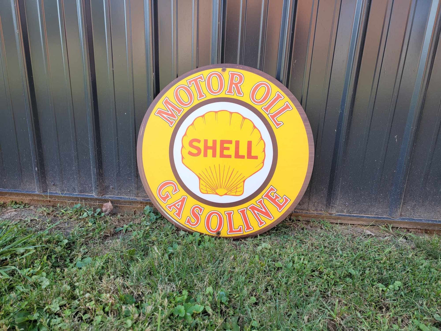 Shell Gas Station Recreated Reproduction Man Cave Garage Sign For Him Giftable Aluminum Sign Printed Memorabilia Classic Petrolina Petroleum