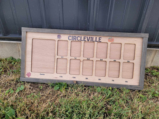 Circleville Tigers Winky School Name Local School District Personalized K-12 Years Horizontal Picture Frame Photo Display Back to School