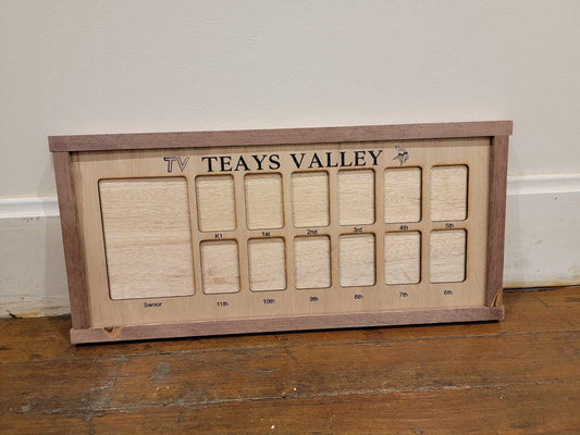 Vikings Teays Valley Ohio School Name Local School District Personalized K-12 Years Horizontal Picture Frame Photo Display Back to School