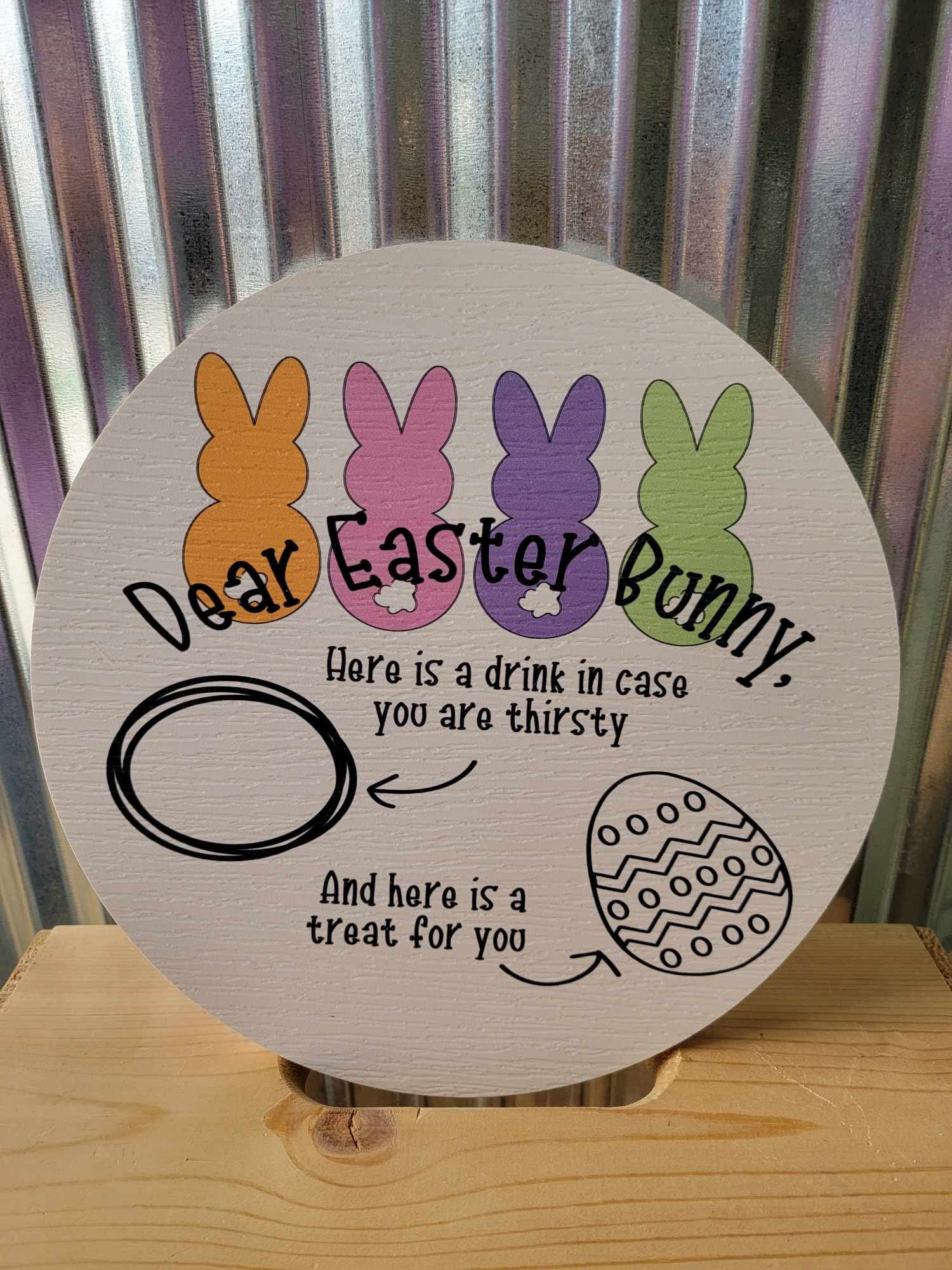 Spring Easter Bunny Treat Tray Giftable Kids Pastel Sustainable Plate Egg Hunt Host Cute Textured PVC Weatherproof Ultraviolet Ink