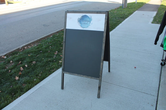 Sidewalk Sign Chalkboard A Frame Folding Sign Affordable Business Sign Your Logo Free Standing Commercial Hinge Outdoor Advertising