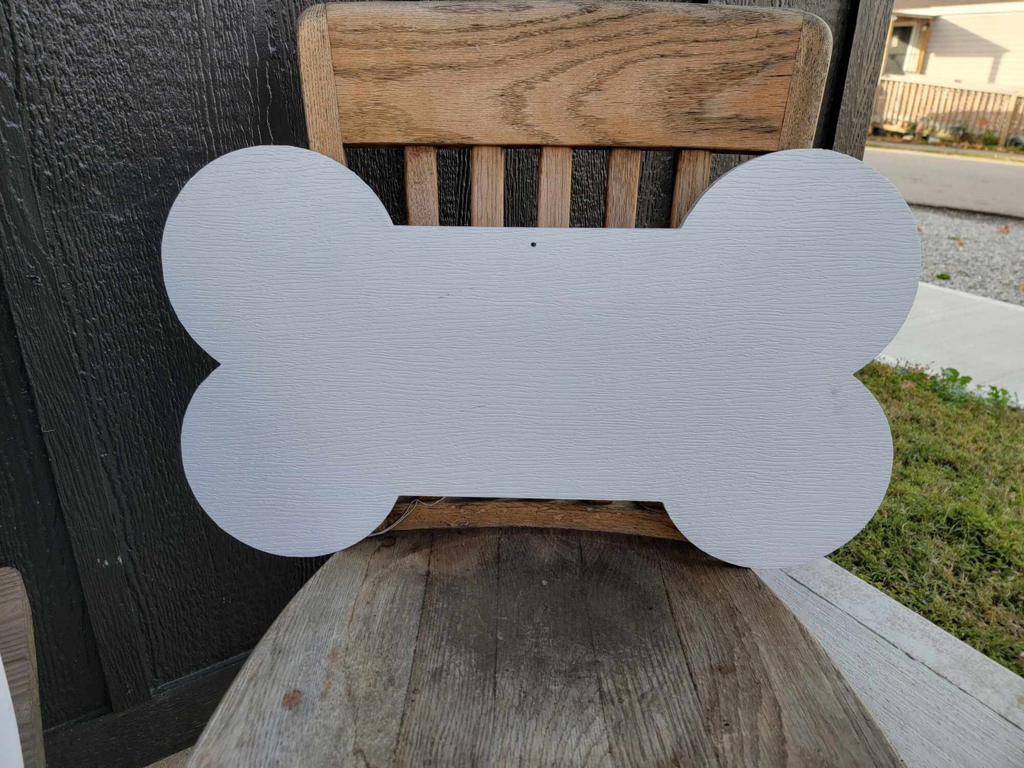 Custom Printed Sign Dog Bone Contour Weatherproof Sign pvc plastic smooth Personalized Ready for your Great for hanging or wall mounted
