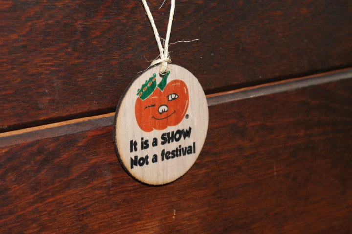 Festival Not a Circleville Winky Pumpkin Show Hometown Small Town Decor Gift Tree Decor Orange Ornament Decoration Uv Printed Holidays