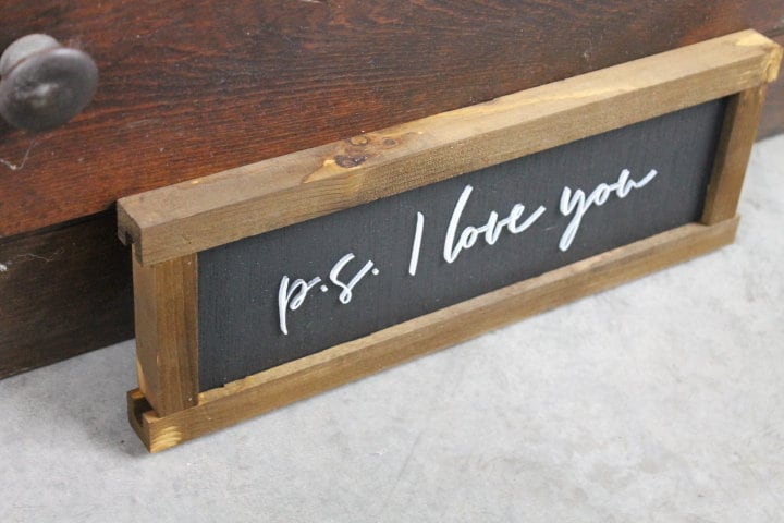 P.s I love you Small Layering Sign Couple Kid room Gift for her Handmade Homedecor Small Seasonal Wall Art Celebrate Cute Cutout Raised Wood