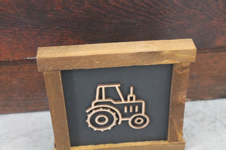 Tractor Boys Room Nursery Play room Farm Farmhouse Farmer Handmade Framed Wall Decor 3D Layered Laser cut wood sign