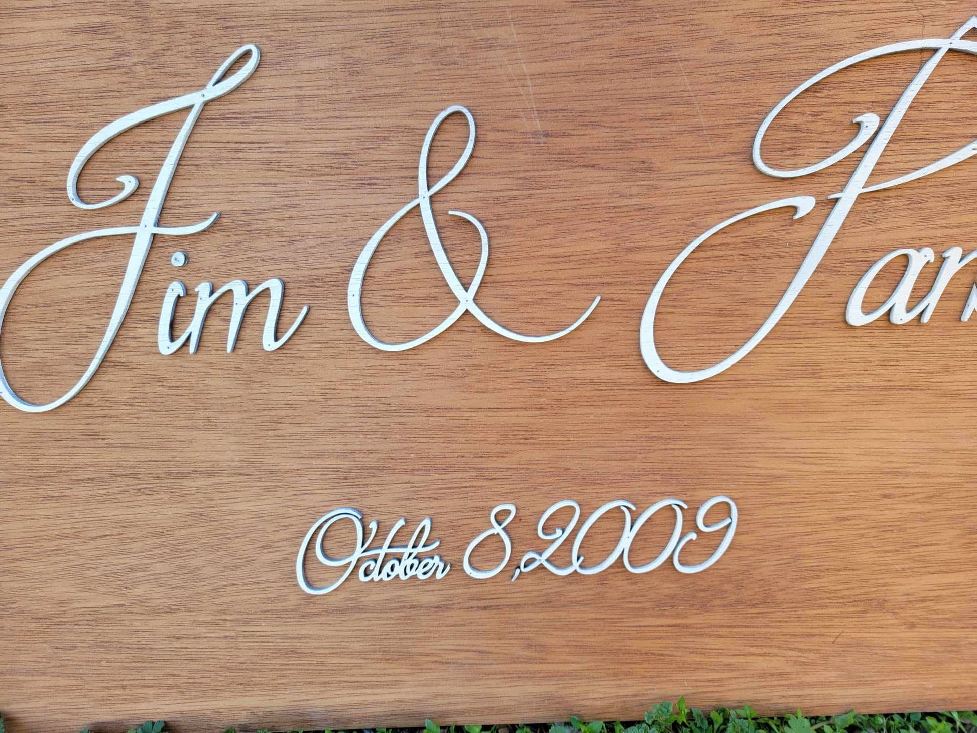 Wedding Anniversary Established Custom Personalized Sign Board Wall Art Event Special Occasion 3D Raised Layered Sign Handmade Reception