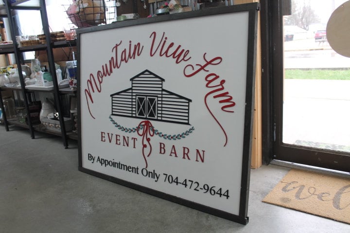 Custom Business Sign Rectangle 3D Large Custom Farm Event Center Company Indoor Outdoor Small Business Logo Laser Cut Wood Sign Barn Farm