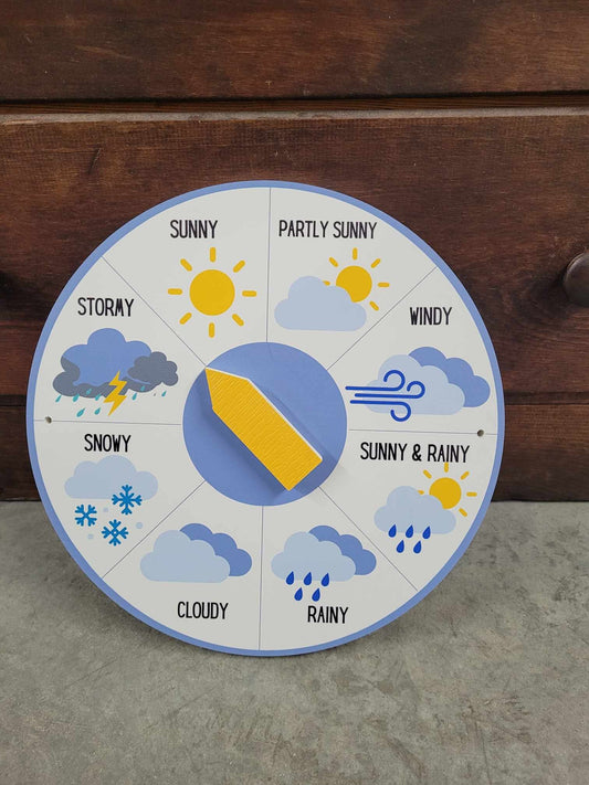 Weather Gauge Spinner Like Clock Personalized Waterproof Sign Smooth Round Circle Outdoor Ready for your Great for hanging or wall mounted