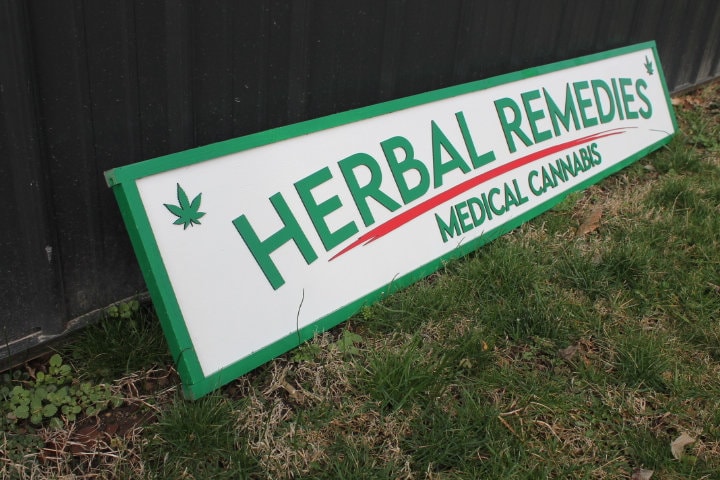 Medical Remedies Cannabis Dispensary Sign Wooden Handmade 3D Business Commerical Signage Herbal Layered Sign Single or Double sided