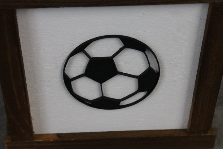 Soccer Sports Athlete Gym Ball Game Day 3D layered Sign Handmade Decor Play Room Decor Player American Football Kicks Goal Team